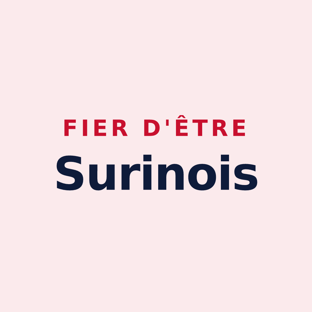 Magnet « Fier d'être Surinois » — design pour Surin
