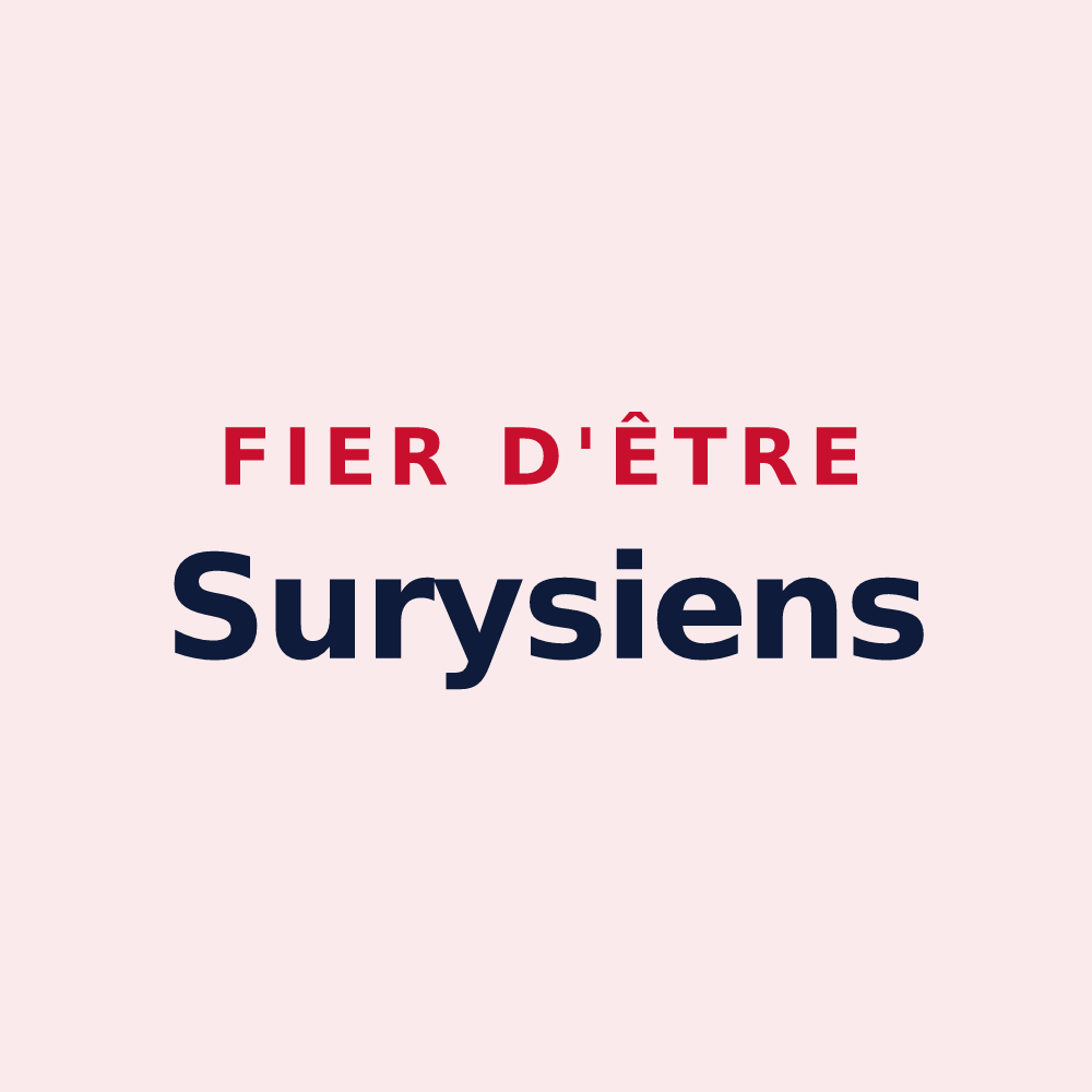 Magnet « Fier d'être Surysiens » — design pour Sury