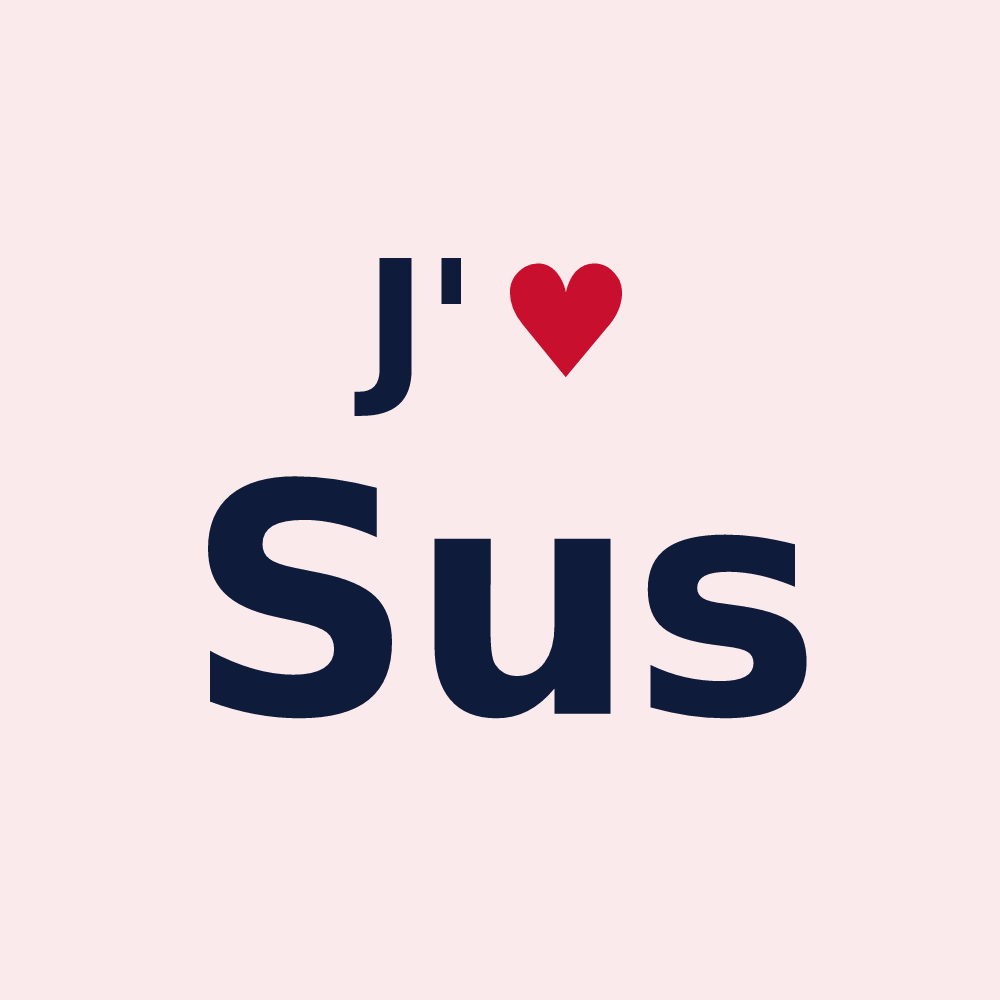 Magnet personnalisé Sus — design J'aime Sus