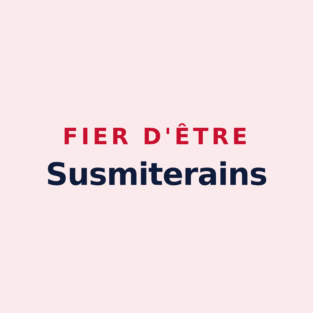 Magnet « Fier d'être Susmiterains » — design pour Susmiou