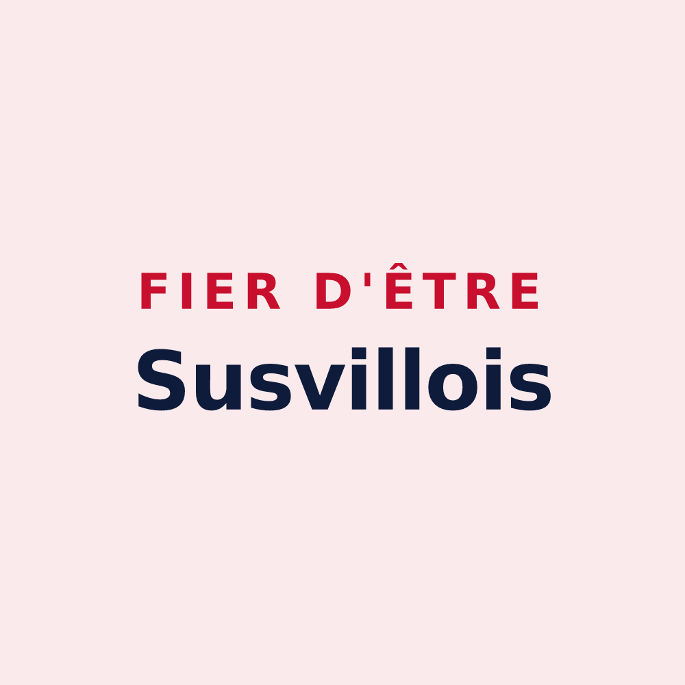 Magnet « Fier d'être Susvillois » — design pour Susville
