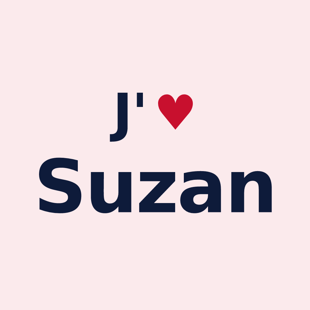 Magnet personnalisé Suzan — design J'aime Suzan