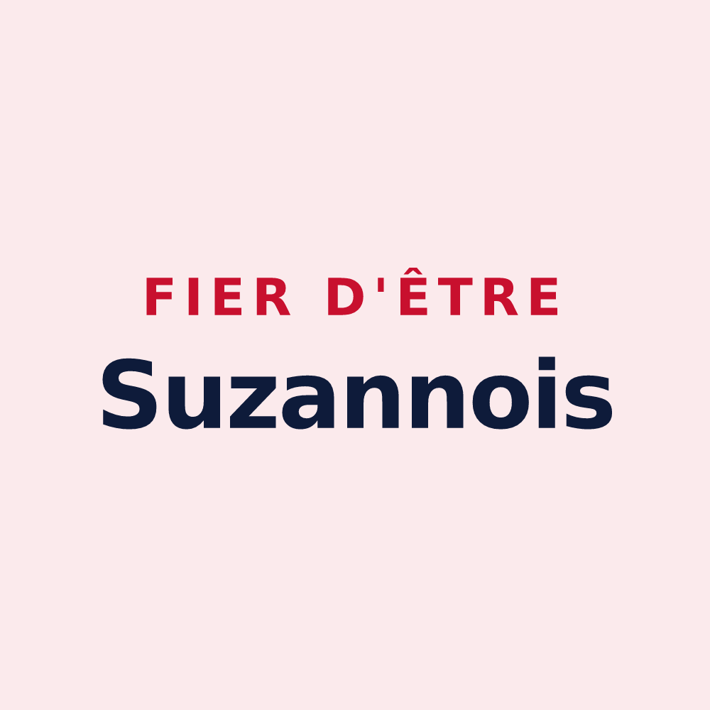 Magnet « Fier d'être Suzannois » — design pour Suzanne
