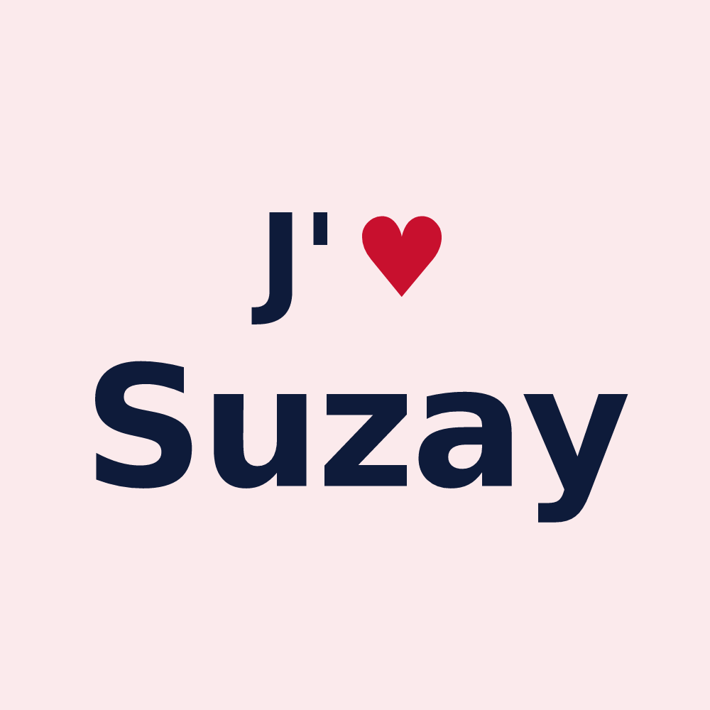 Magnet personnalisé Suzay — design J'aime Suzay