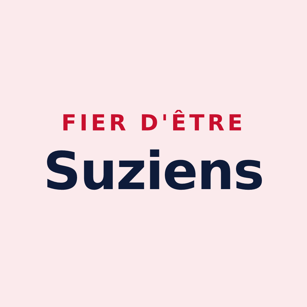 Magnet « Fier d'être Suziens » — design pour Suze-la-Rousse
