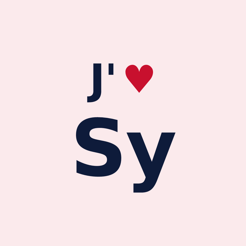 Magnet personnalisé Sy — design J'aime Sy