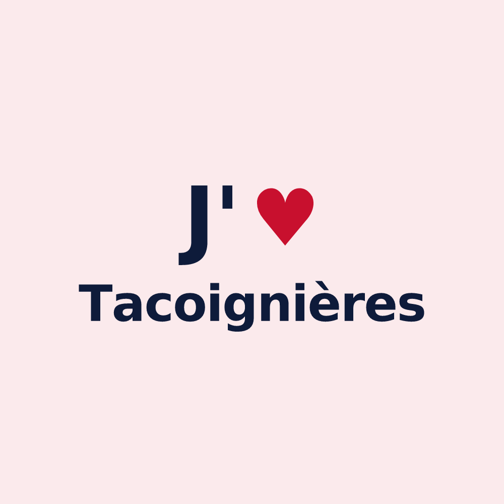 Magnet personnalisé Tacoignières — design J'aime Tacoignières