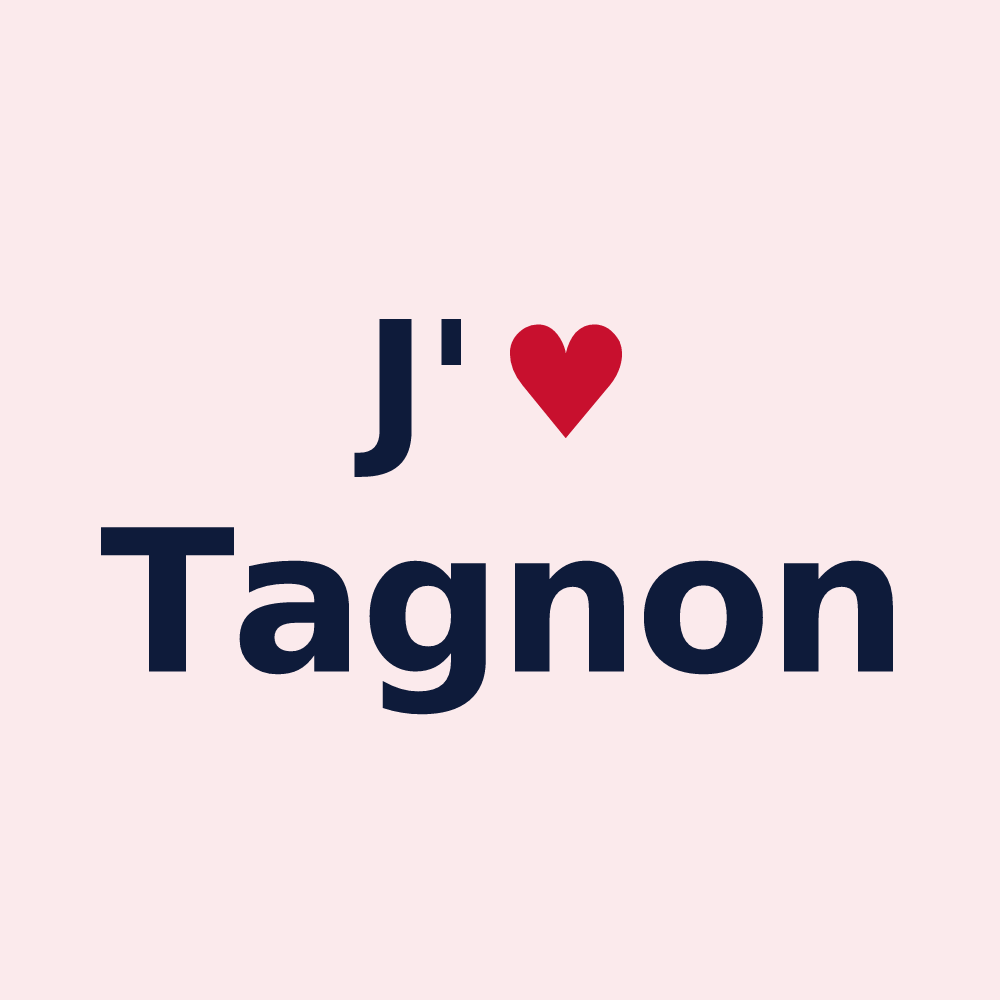 Magnet personnalisé Tagnon — design J'aime Tagnon