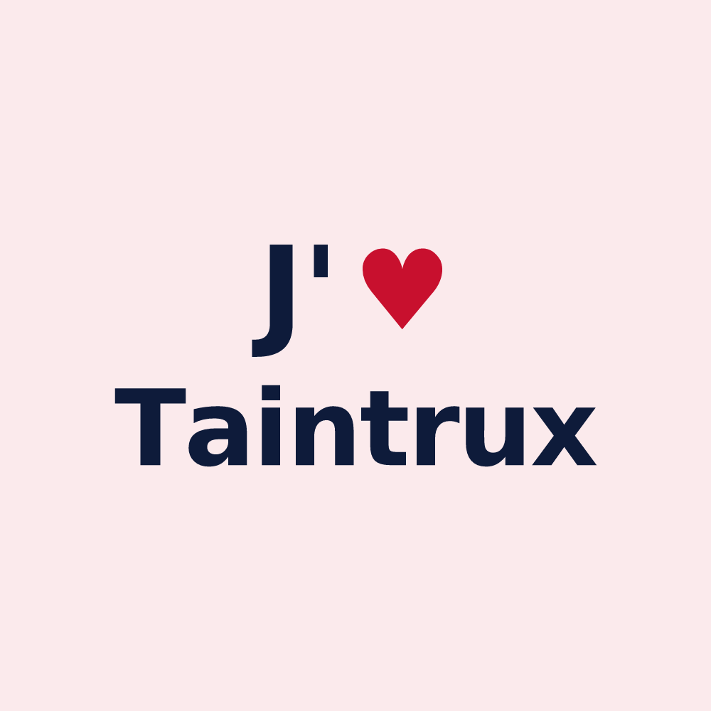 Magnet personnalisé Taintrux — design J'aime Taintrux