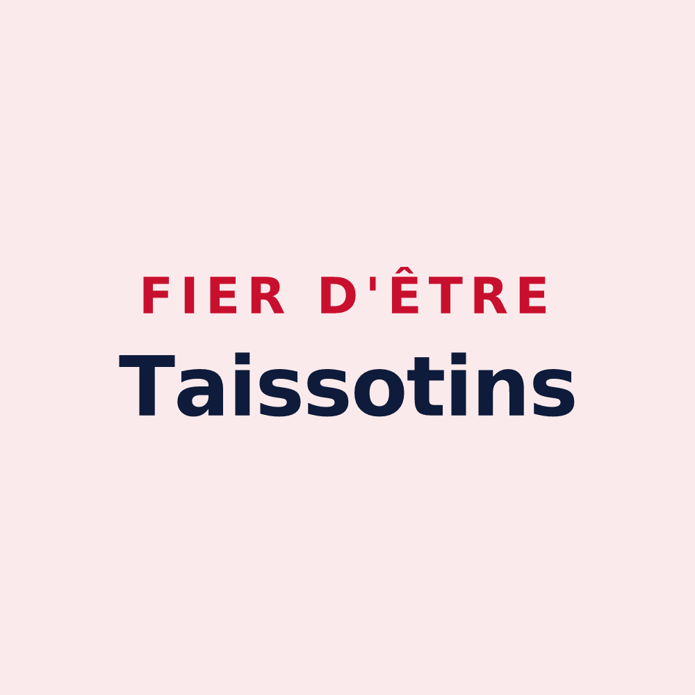 Magnet « Fier d'être Taissotins » — design pour Taissy