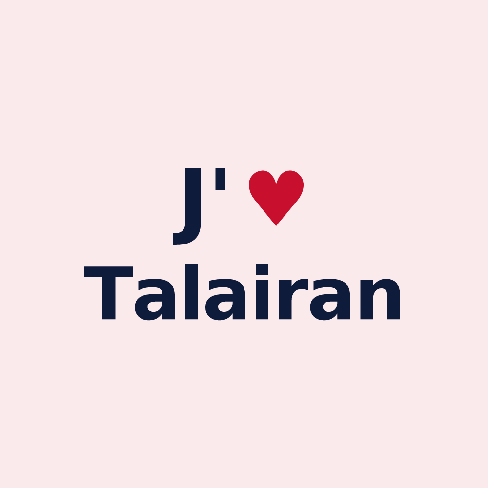 Magnet personnalisé Talairan — design J'aime Talairan