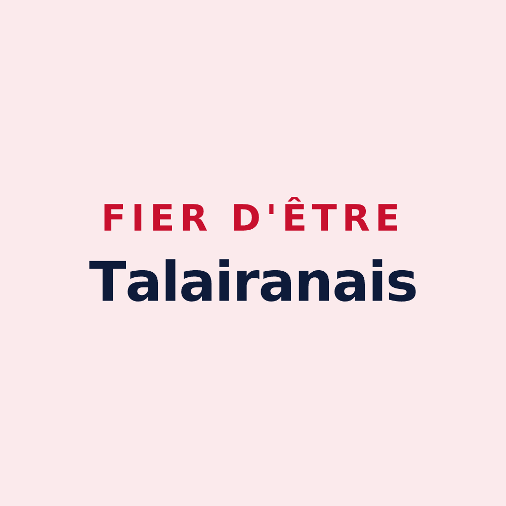 Magnet « Fier d'être Talairanais » — design pour Talairan