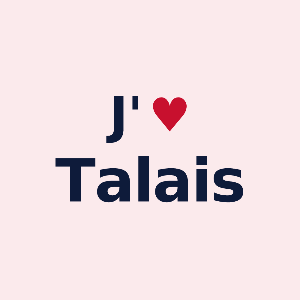 Magnet personnalisé Talais — design J'aime Talais