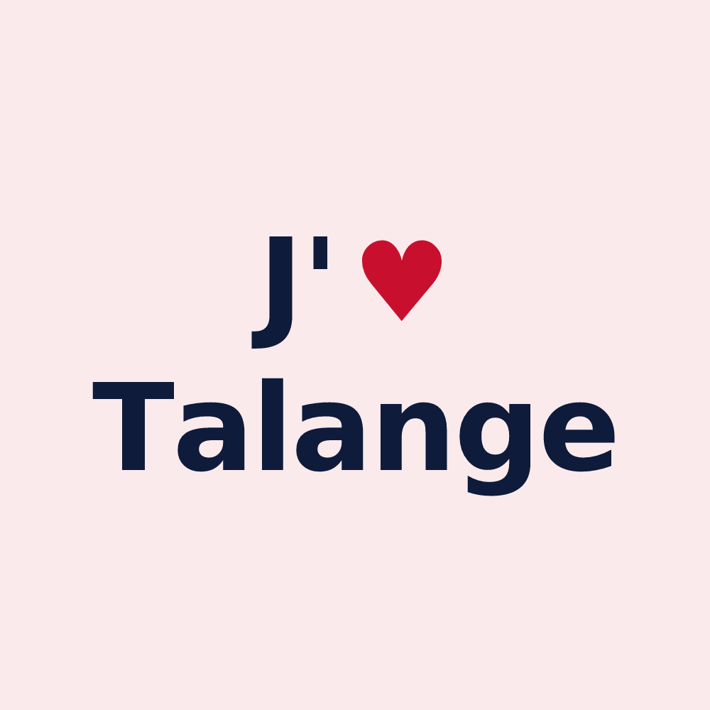 Magnet personnalisé Talange — design J'aime Talange