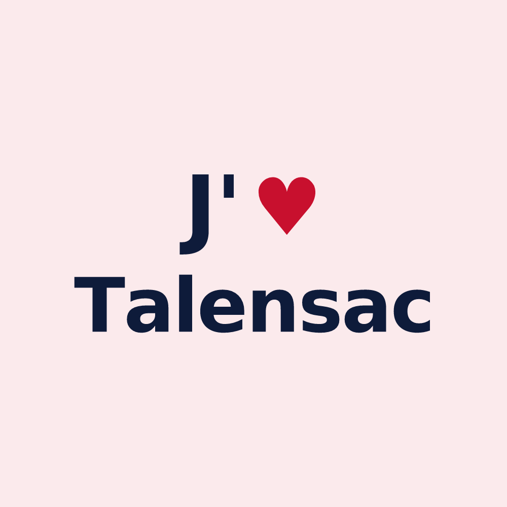Magnet personnalisé Talensac — design J'aime Talensac