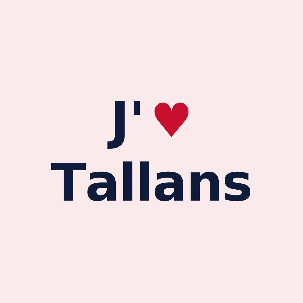 Magnet personnalisé Tallans — design J'aime Tallans