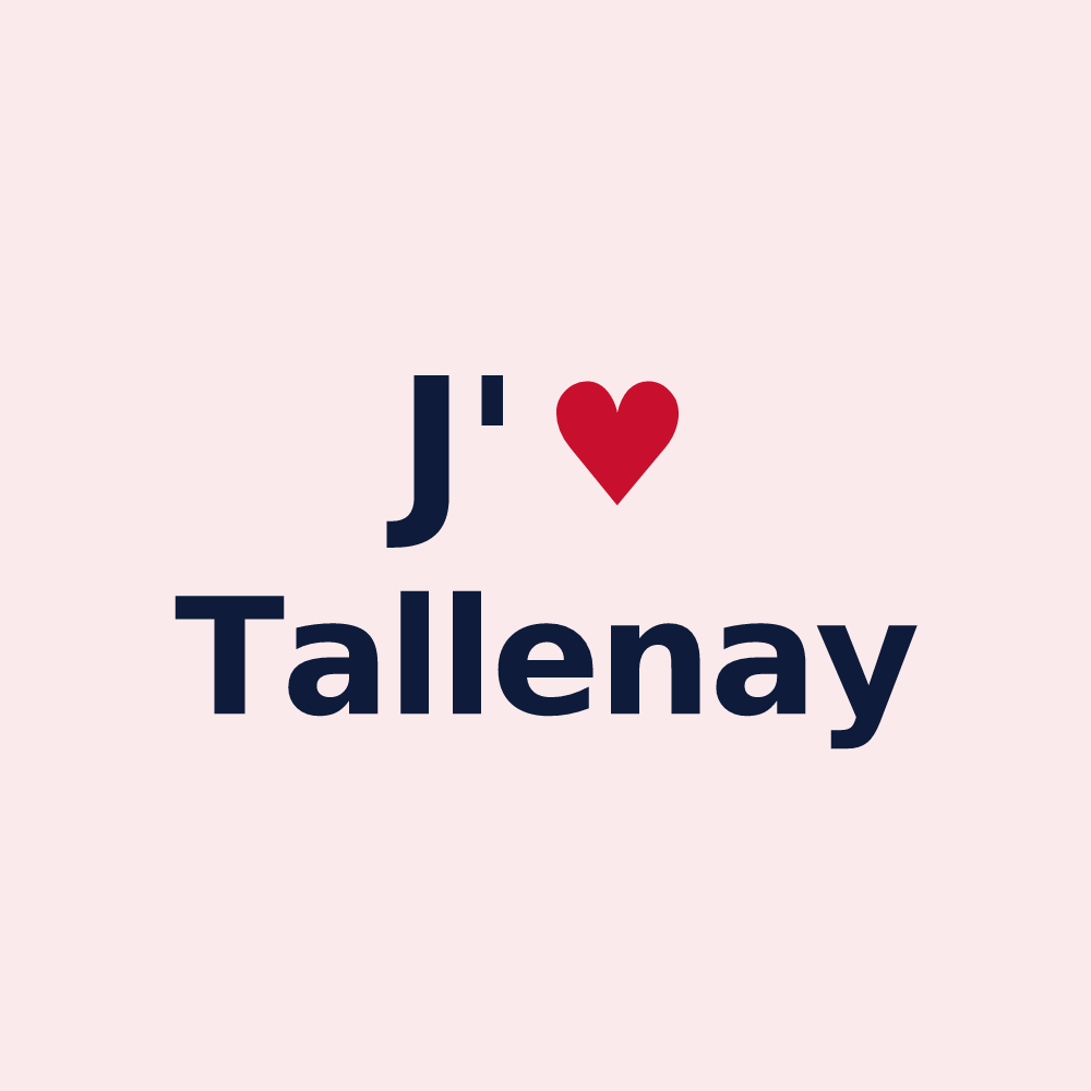 Magnet personnalisé Tallenay — design J'aime Tallenay