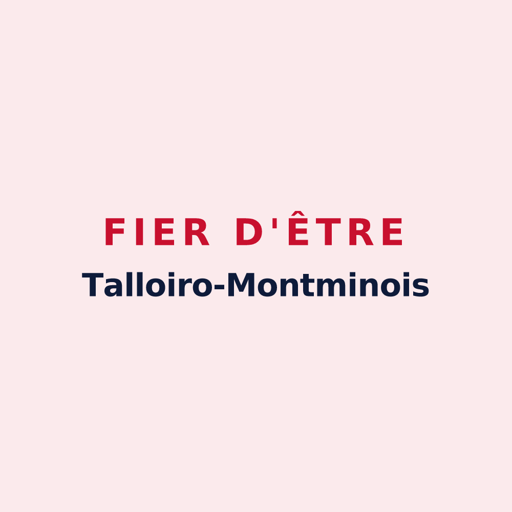 Magnet « Fier d'être Talloiro-Montminois » — design pour Talloires-Montmin