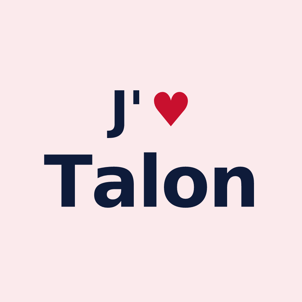 Magnet personnalisé Talon — design J'aime Talon