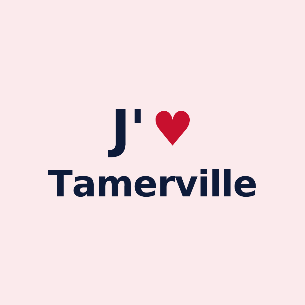 Magnet personnalisé Tamerville — design J'aime Tamerville