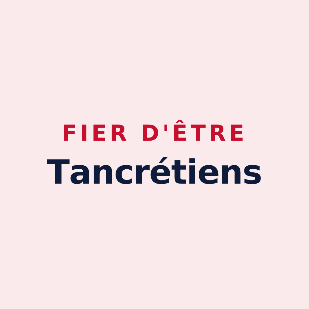 Magnet « Fier d'être Tancrétiens » — design pour Tancrou