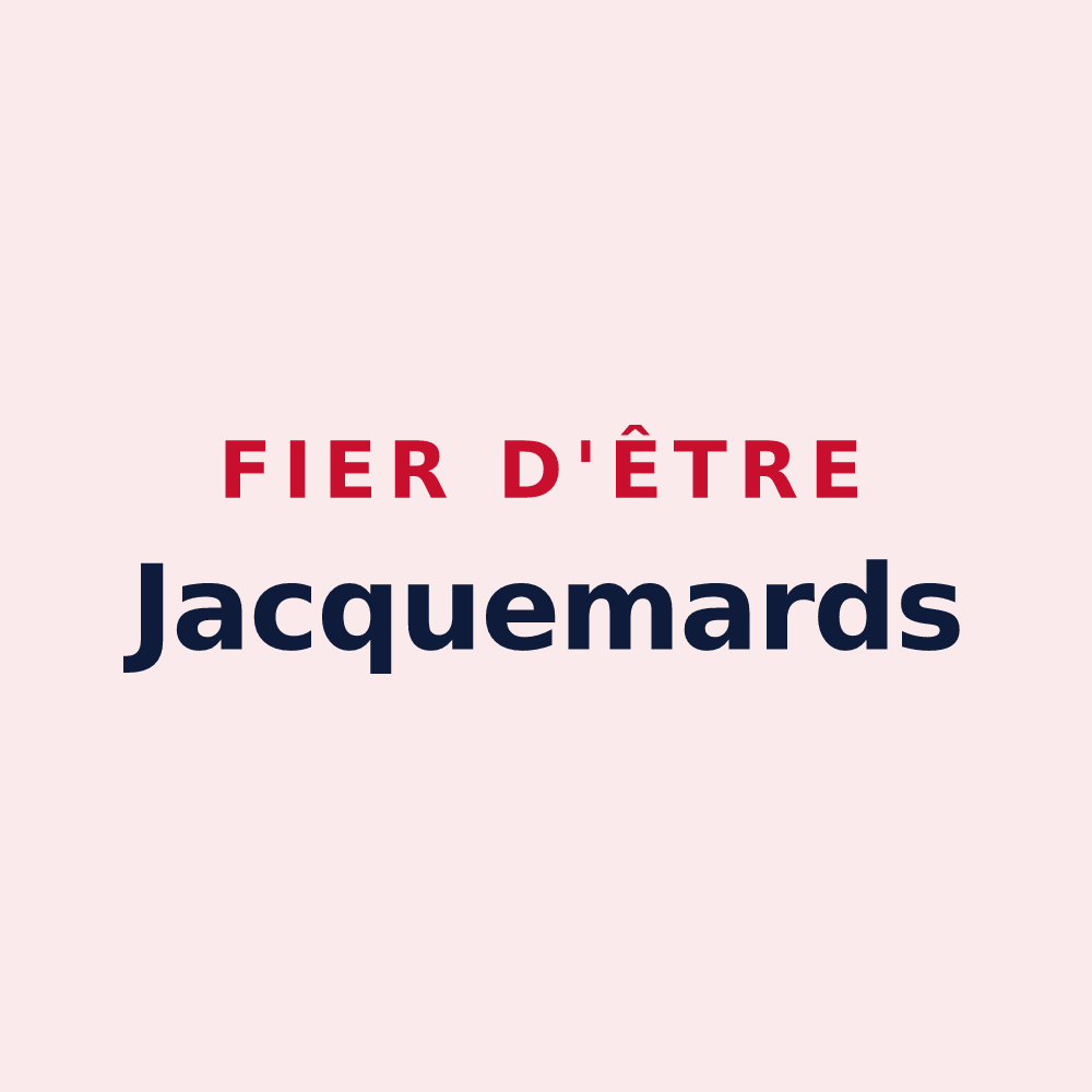 Magnet « Fier d'être Jacquemards » — design pour Taninges