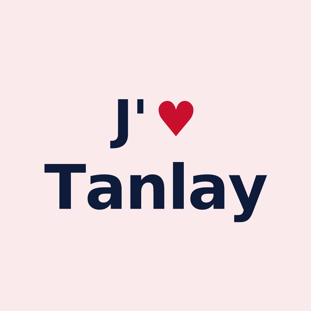 Magnet personnalisé Tanlay — design J'aime Tanlay