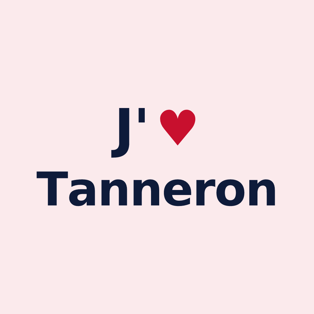 Magnet personnalisé Tanneron — design J'aime Tanneron