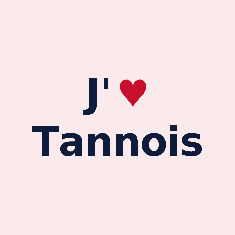 Magnet personnalisé Tannois — design J'aime Tannois