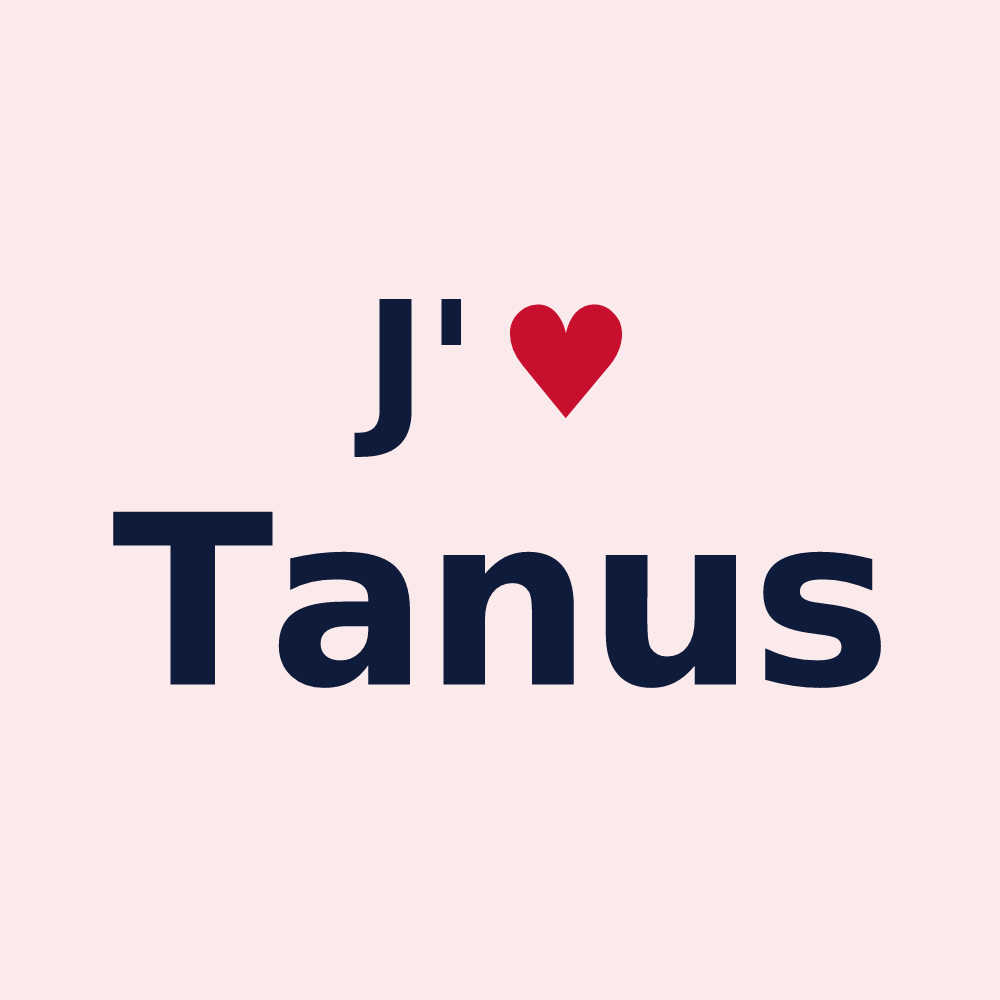 Magnet personnalisé Tanus — design J'aime Tanus