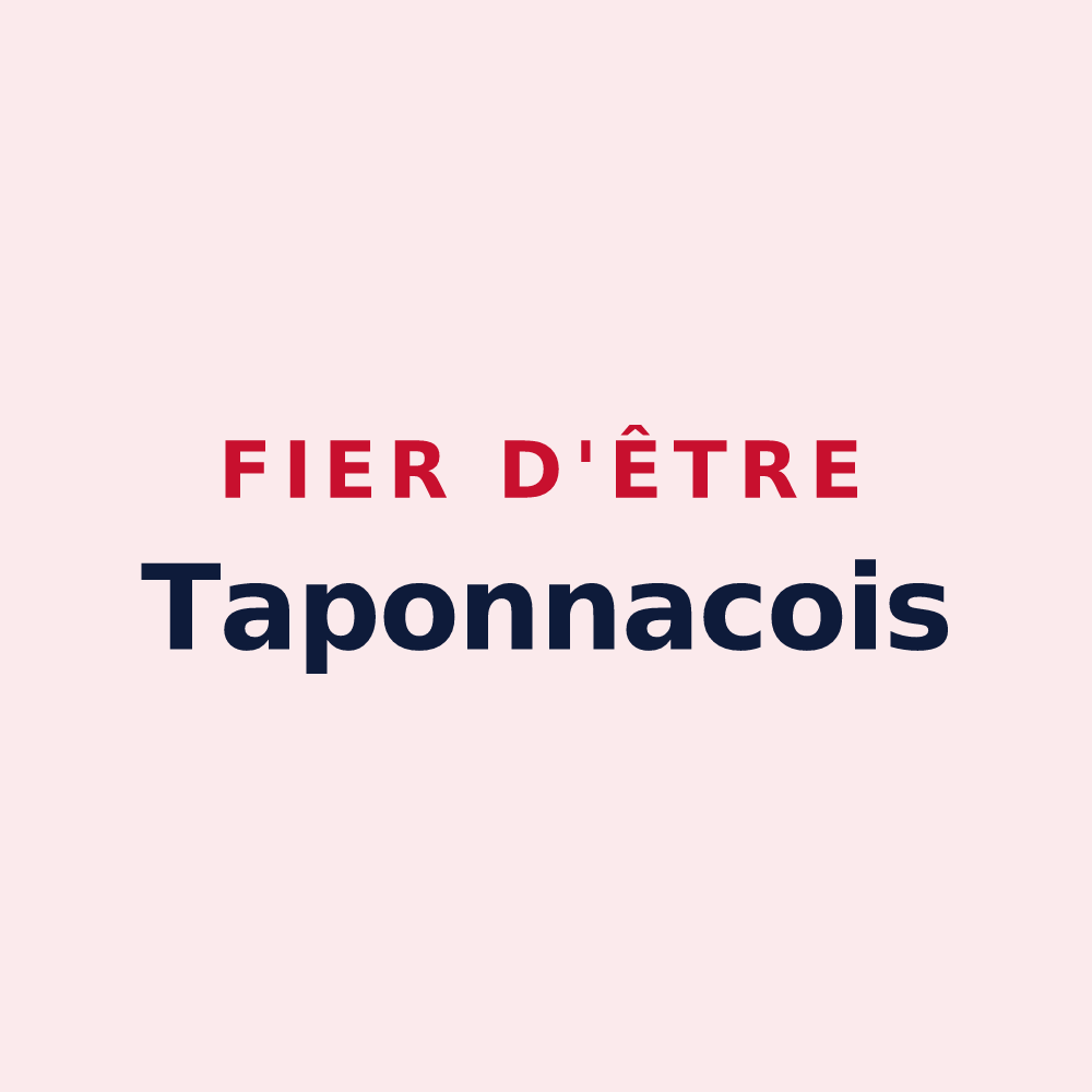 Magnet « Fier d'être Taponnacois » — design pour Taponnat-Fleurignac