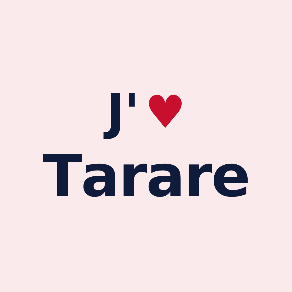 Magnet personnalisé Tarare — design J'aime Tarare