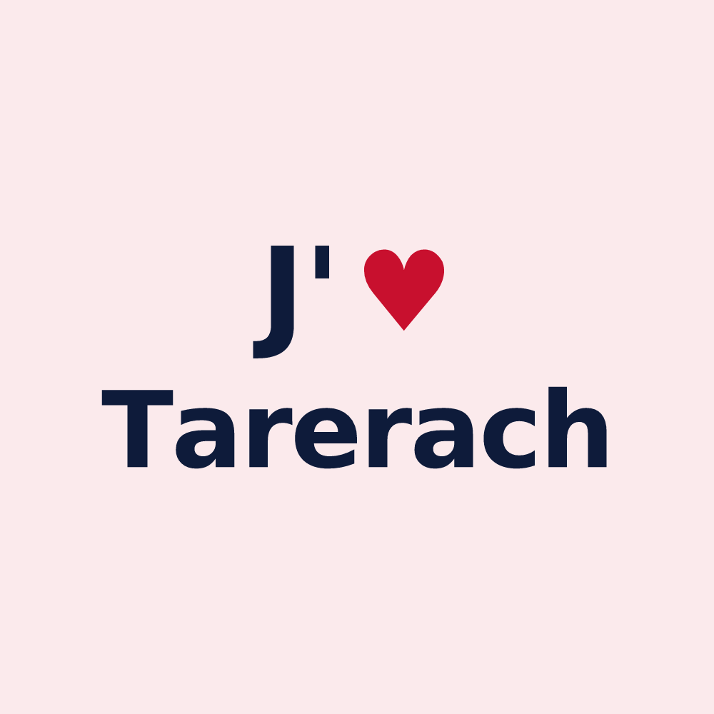 Magnet personnalisé Tarerach — design J'aime Tarerach