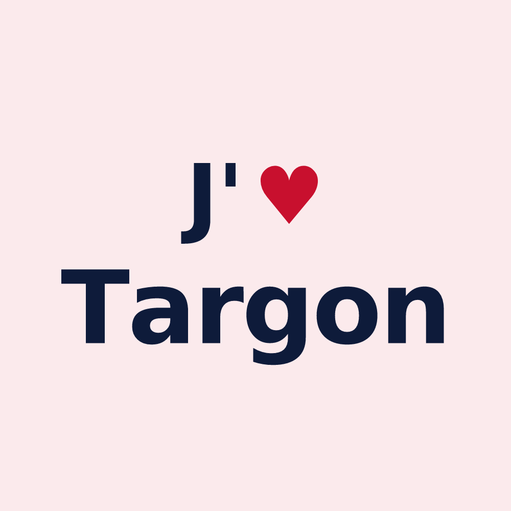 Magnet personnalisé Targon — design J'aime Targon