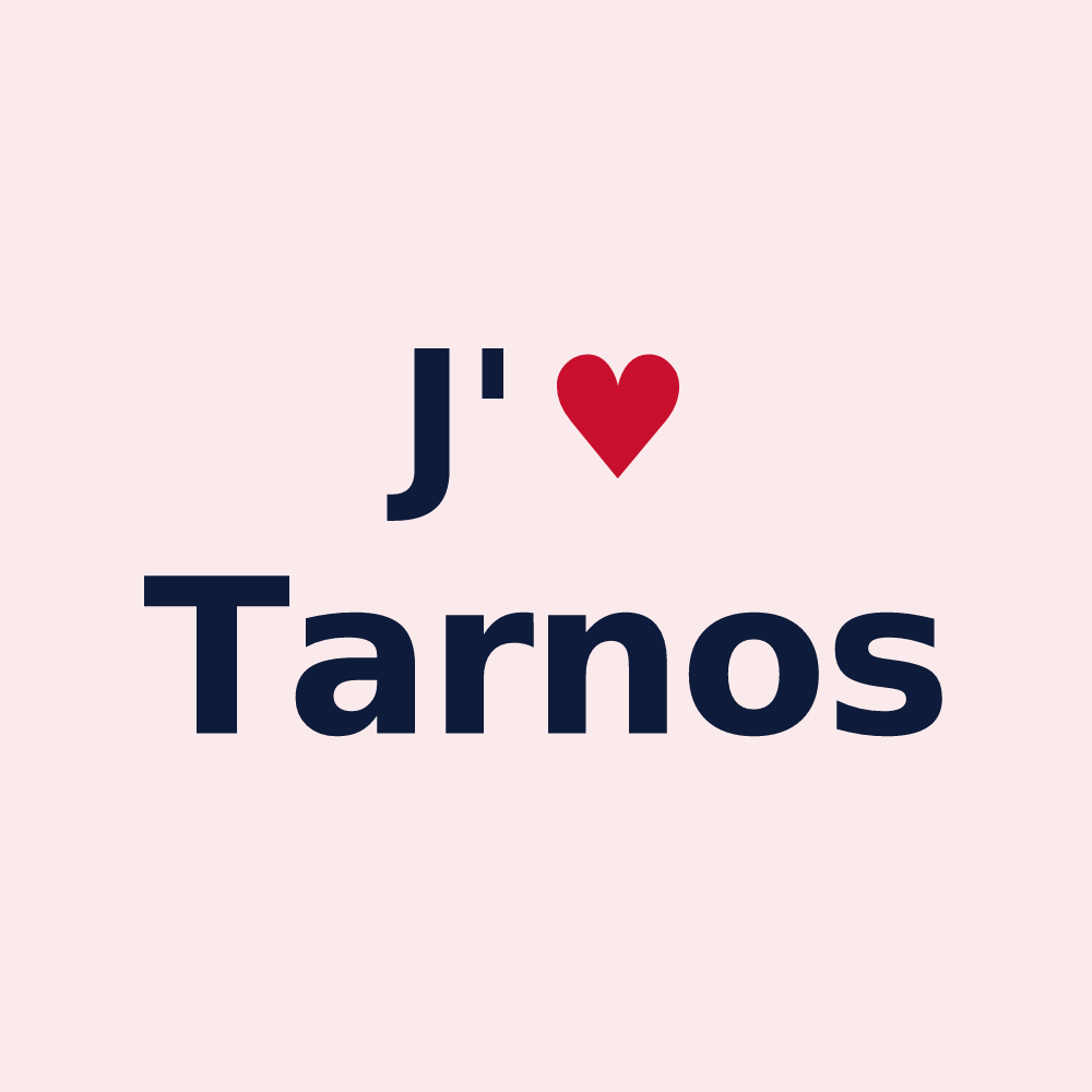 Magnet personnalisé Tarnos — design J'aime Tarnos