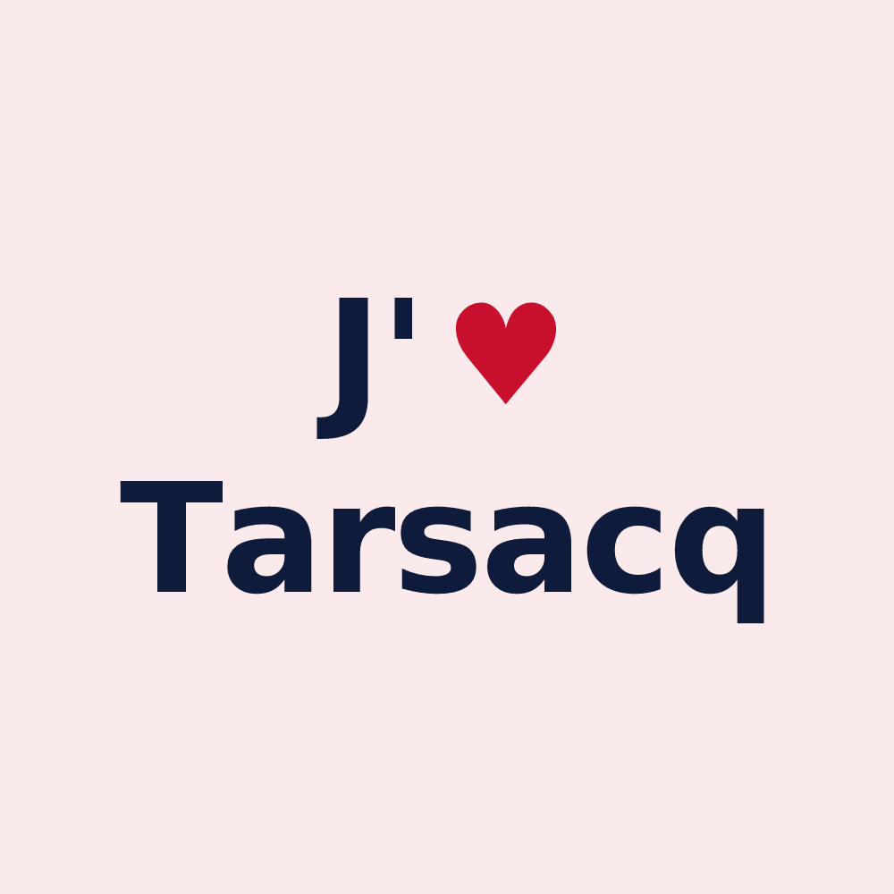 Magnet personnalisé Tarsacq — design J'aime Tarsacq