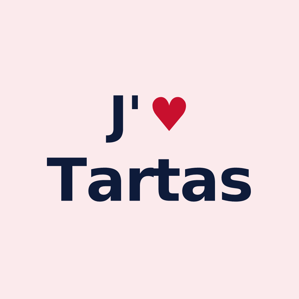 Magnet personnalisé Tartas — design J'aime Tartas
