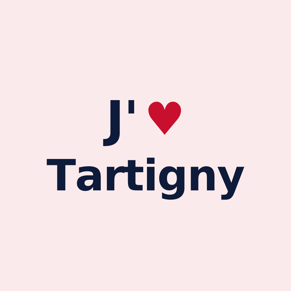Magnet personnalisé Tartigny — design J'aime Tartigny