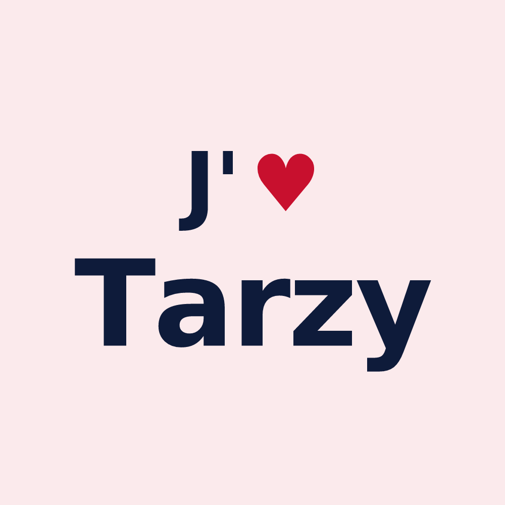 Magnet personnalisé Tarzy — design J'aime Tarzy