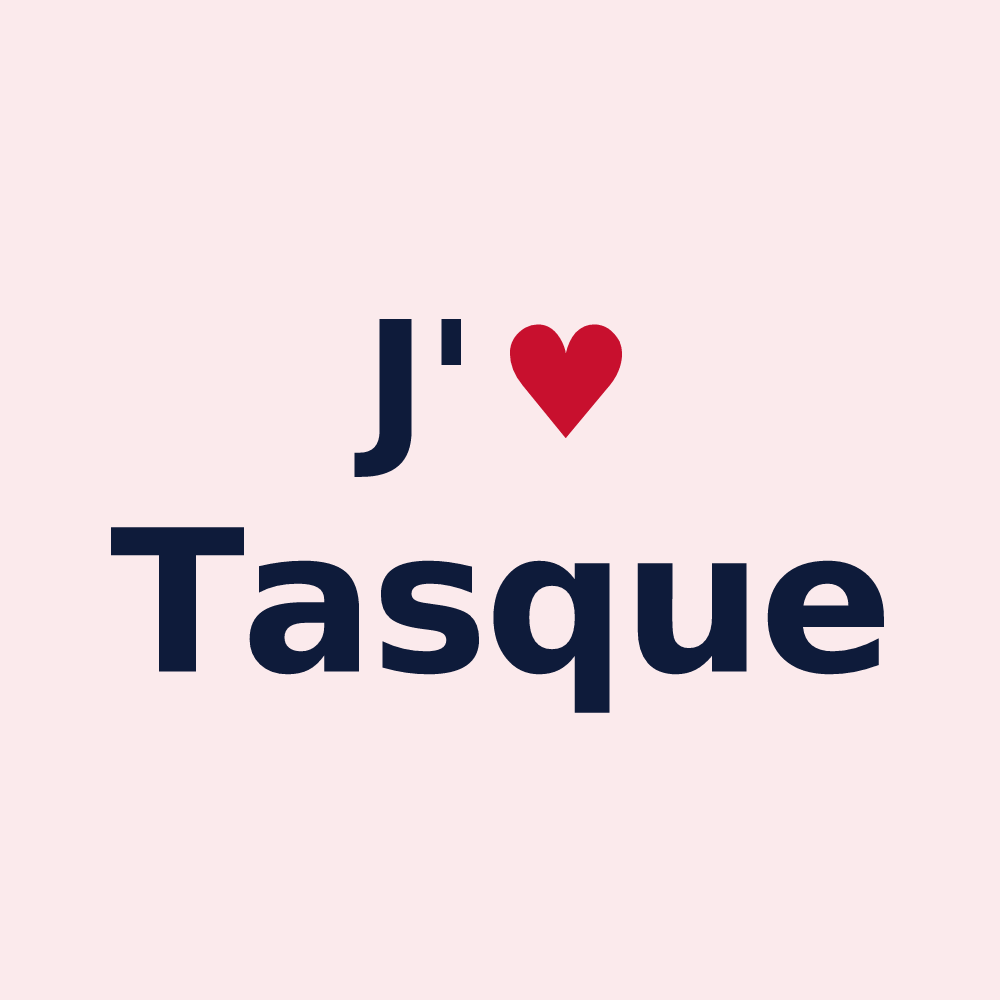Magnet personnalisé Tasque — design J'aime Tasque