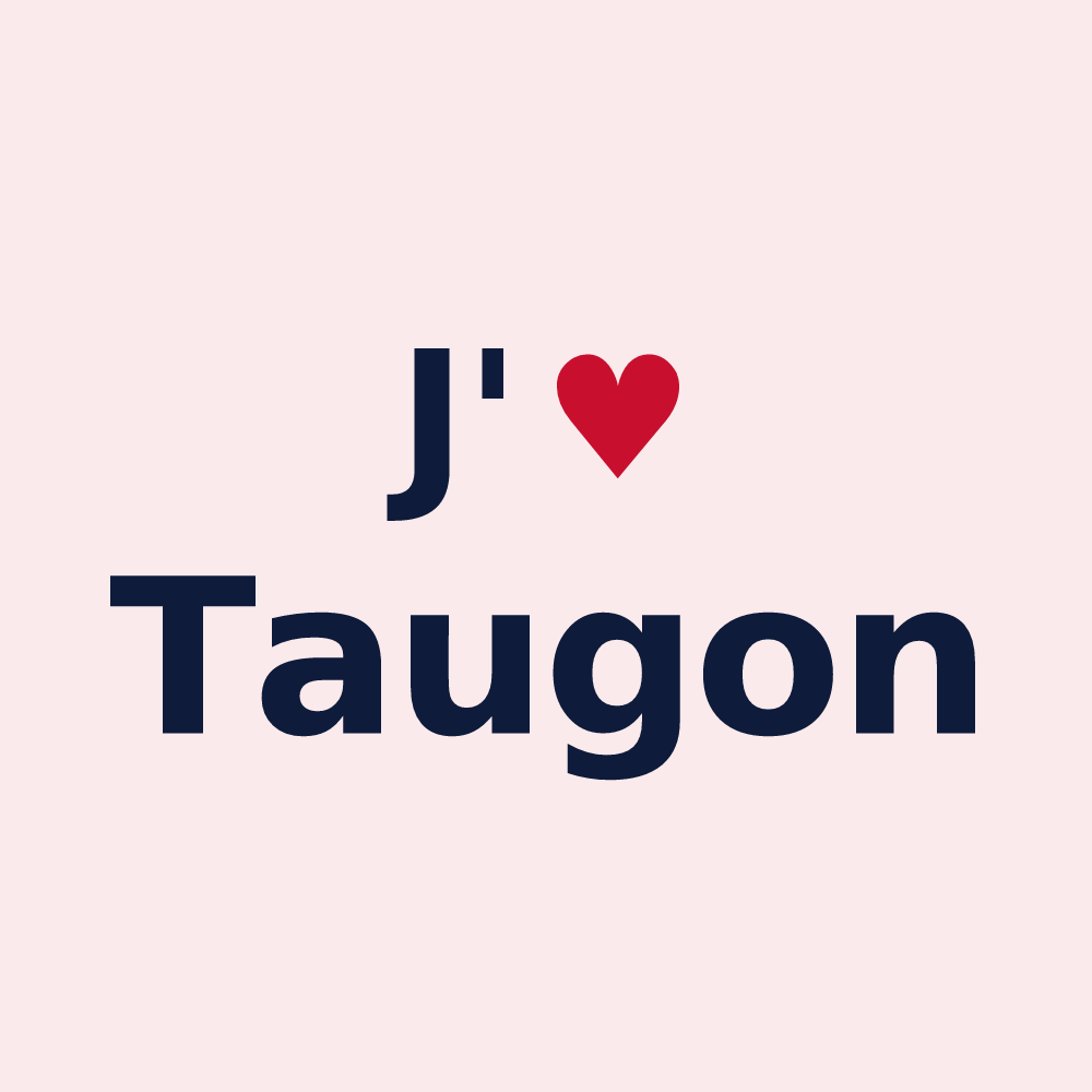 Magnet personnalisé Taugon — design J'aime Taugon