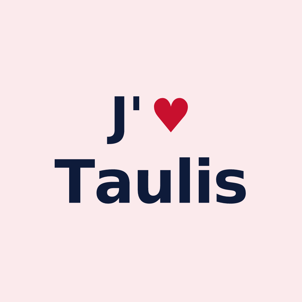 Magnet personnalisé Taulis — design J'aime Taulis