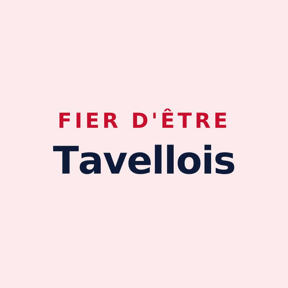 Magnet « Fier d'être Tavellois » — design pour Tavaux