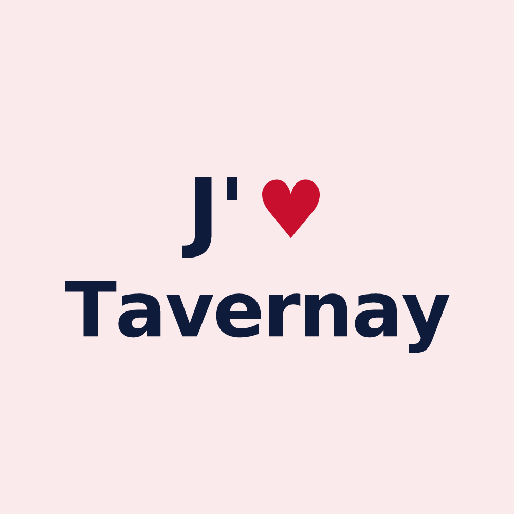 Magnet personnalisé Tavernay — design J'aime Tavernay