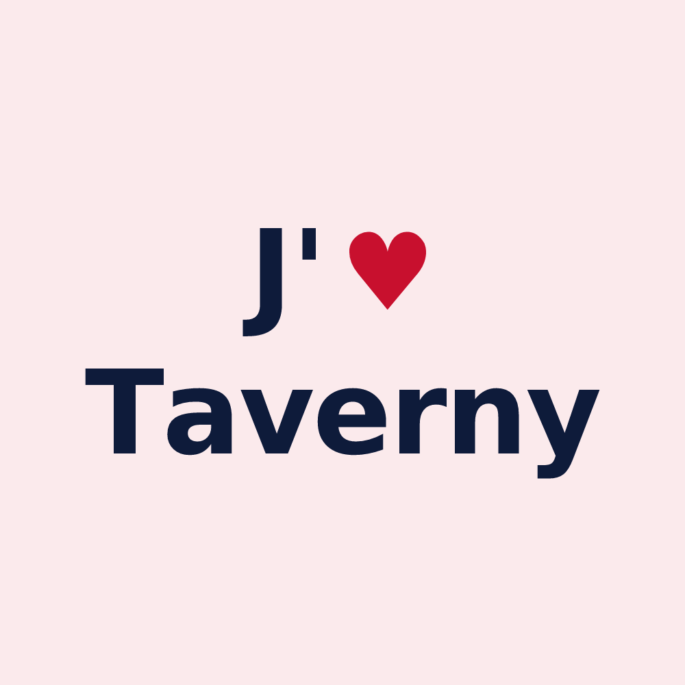 Magnet personnalisé Taverny — design J'aime Taverny