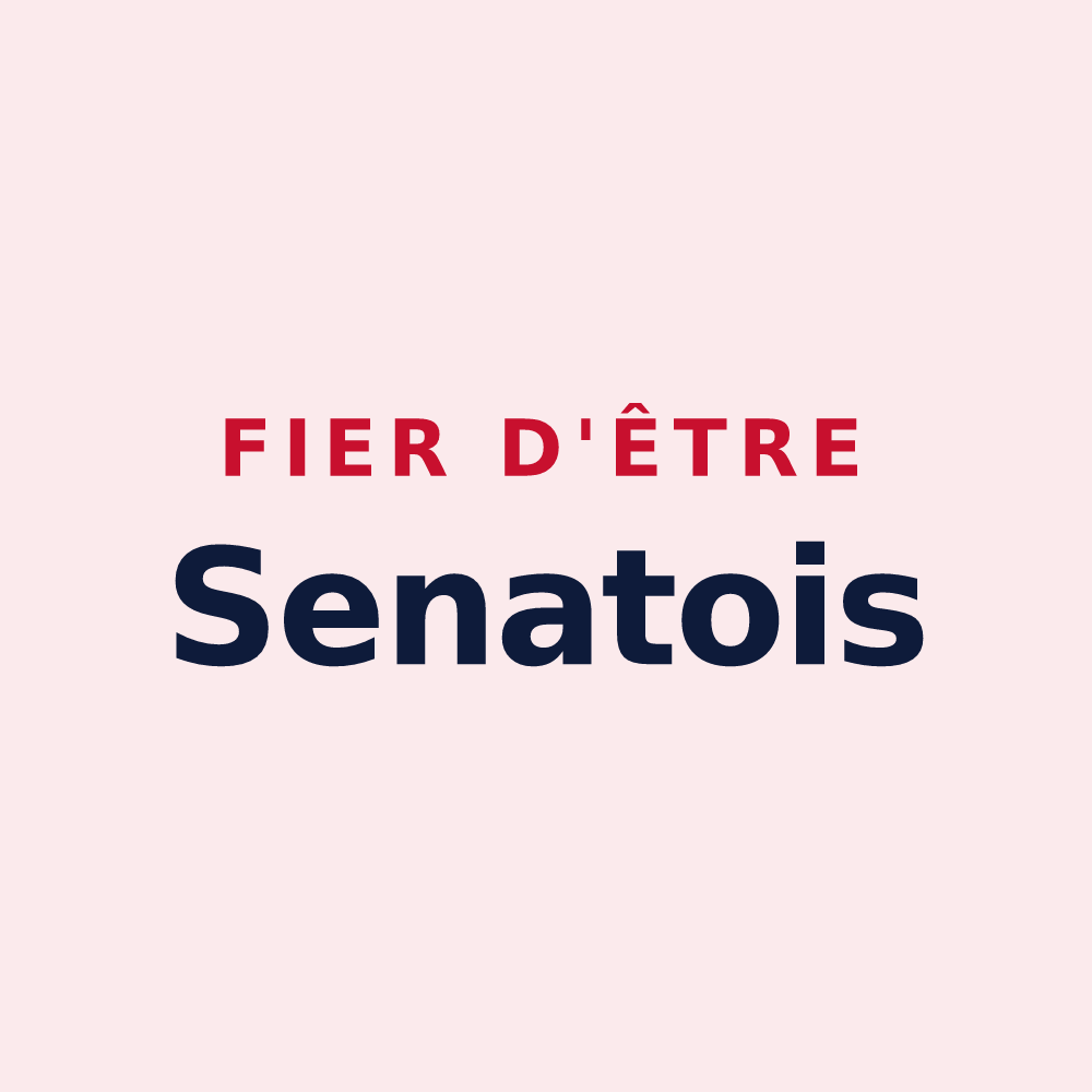 Magnet « Fier d'être Senatois » — design pour Taxat-Senat