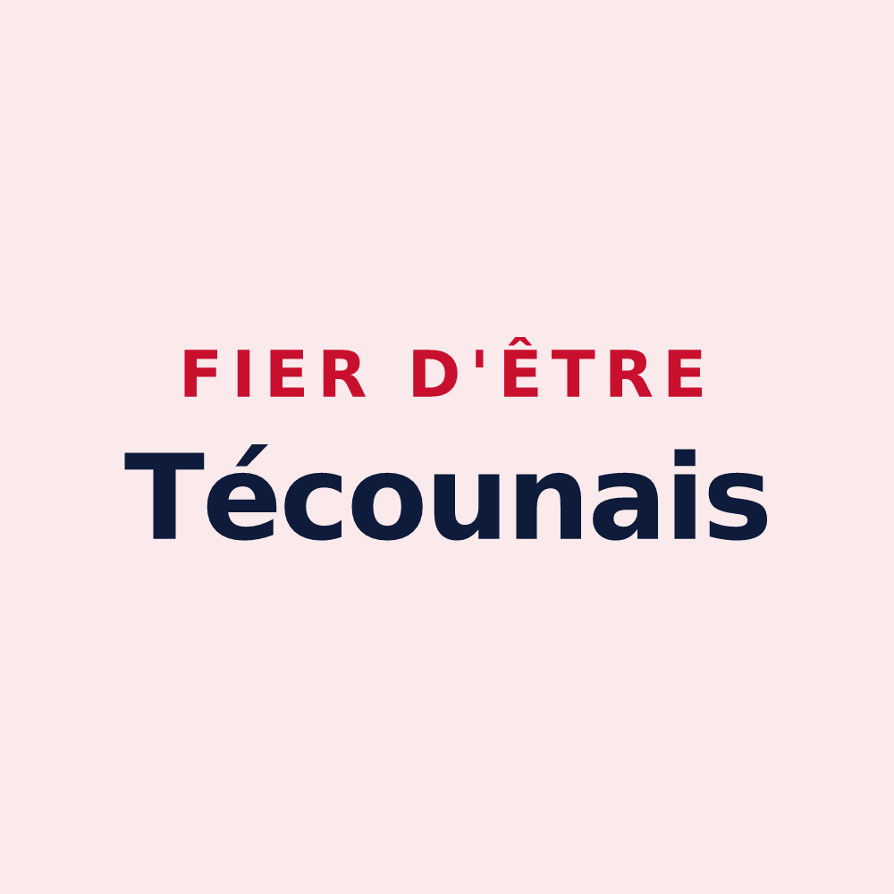 Magnet « Fier d'être Técounais » — design pour Técou