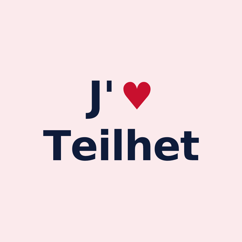 Magnet personnalisé Teilhet — design J'aime Teilhet