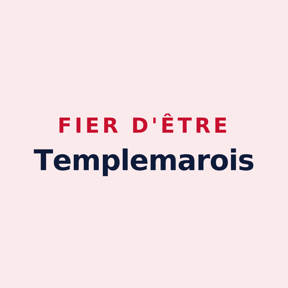Magnet « Fier d'être Templemarois » — design pour Templemars