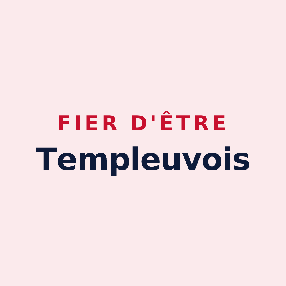 Magnet « Fier d'être Templeuvois » — design pour Templeuve-en-Pévèle